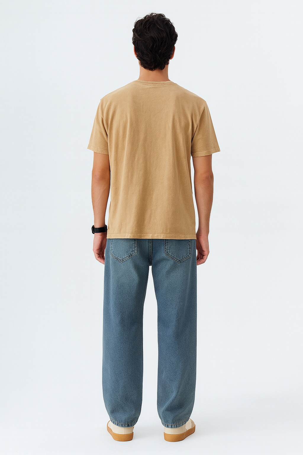 Stonewashed Loose Jean