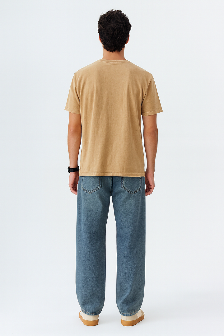 Stonewashed Loose Jean